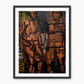 Dark Modern Abstract Portrait Print - Sage and Rose Prints