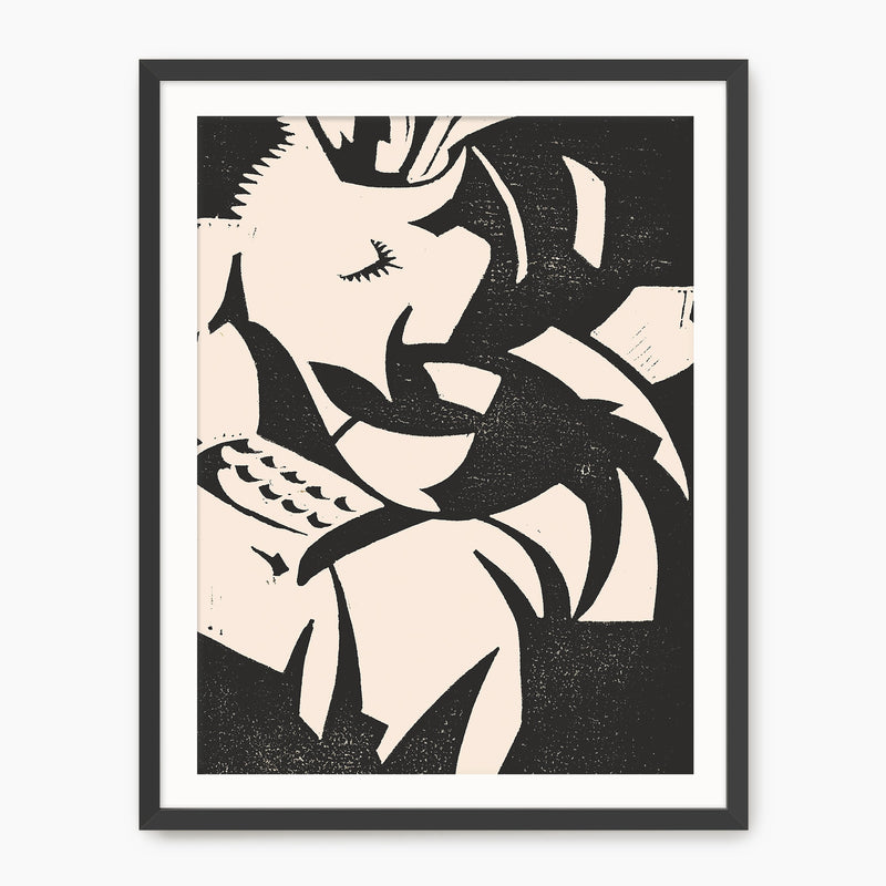 Black and White Geometric Print No2 - Sage and Rose Prints