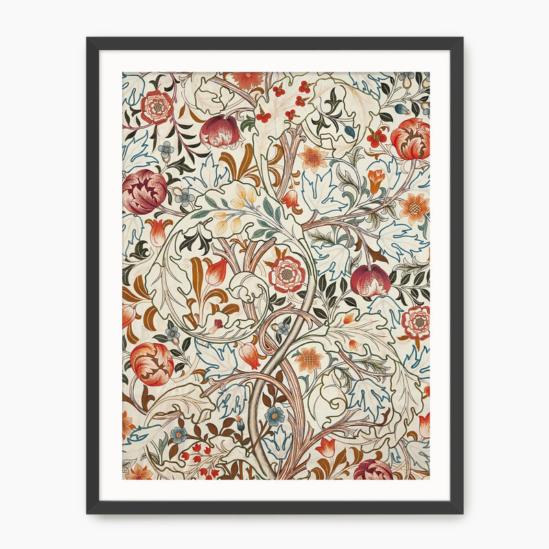 Burgundy and Sage Art Deco Print - Sage and Rose Prints