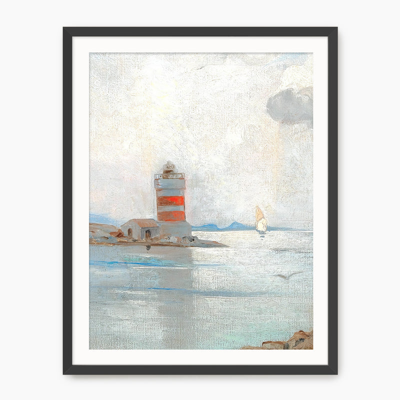 Vintage Lighthouse Wall Art - Sage and Rose Prints