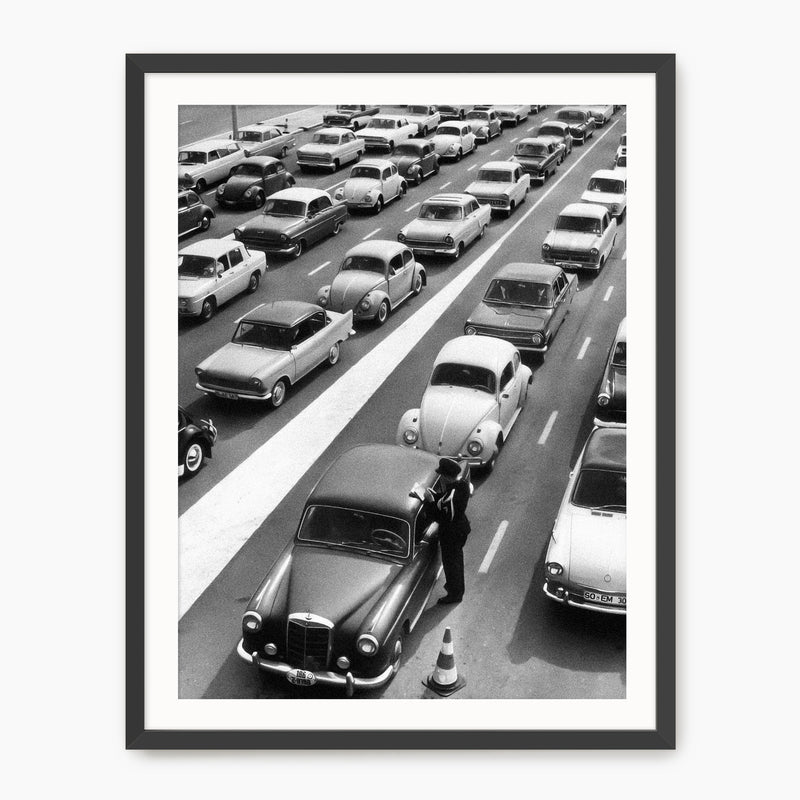 Classic Cars Black and White Photo No1 - Sage and Rose Prints