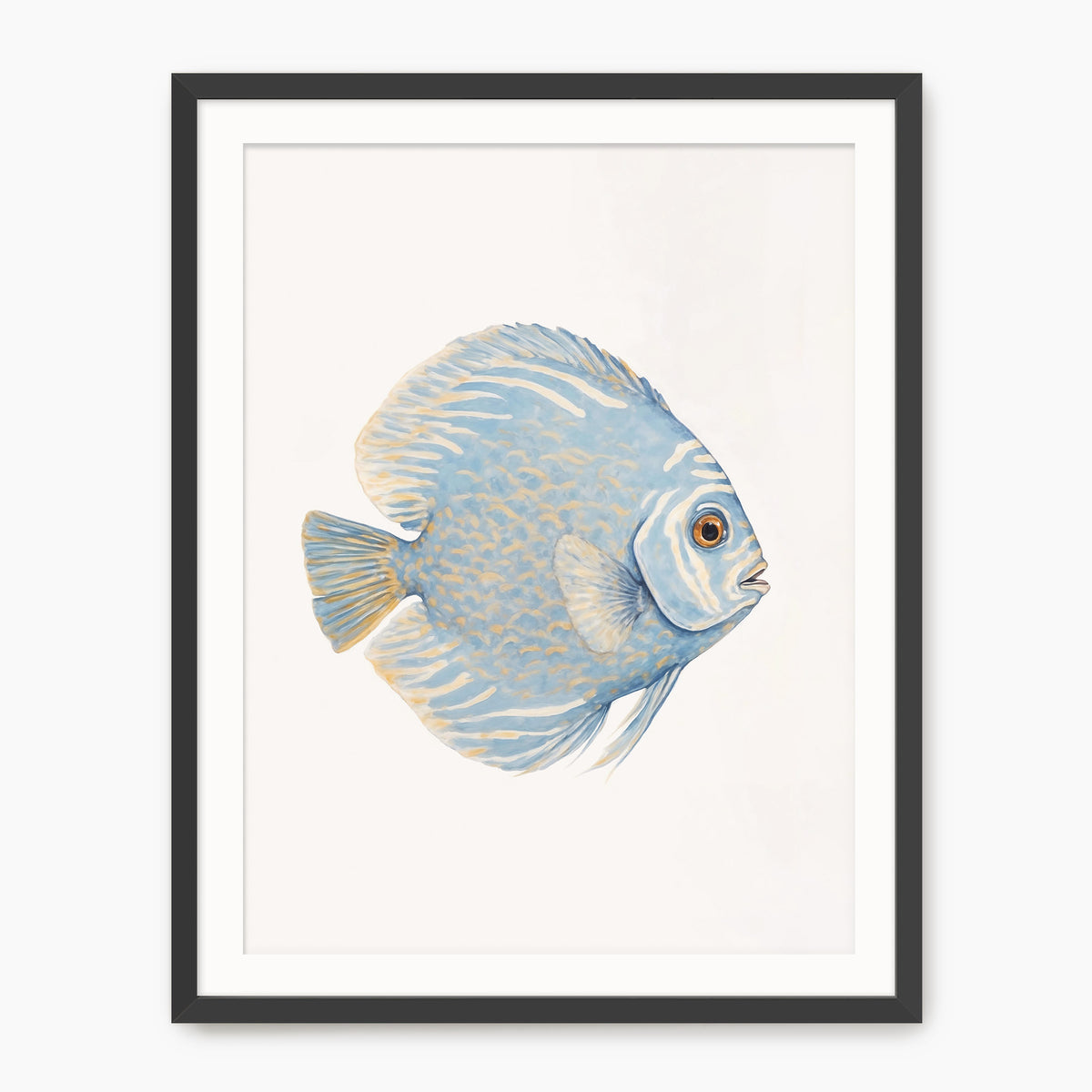 Sky Blue Coastal Fish Print - Sage and Rose Prints