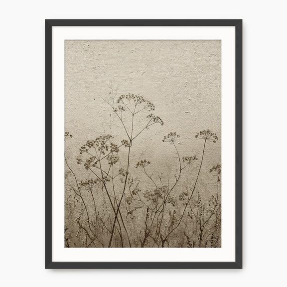 Vintage Tan Flowers Sketch - Sage and Rose Prints