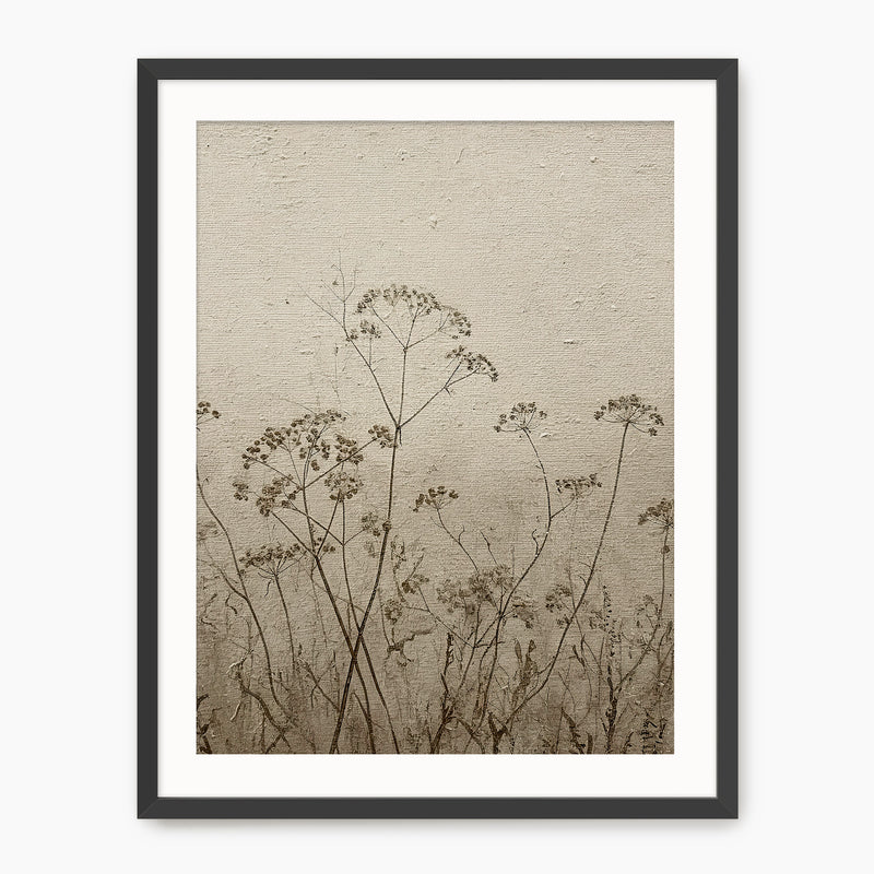 Vintage Tan Flowers Sketch - Sage and Rose Prints