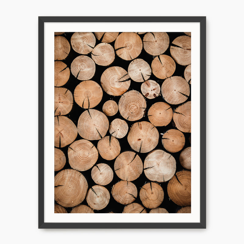 Chopped Wood Logs Photo Pattern - Sage and Rose Prints