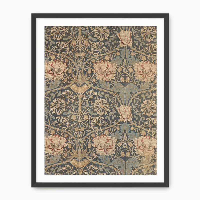 Elegant Floral Pattern Print - Sage and Rose Prints