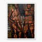 Dark Modern Abstract Portrait Print - Sage and Rose Prints