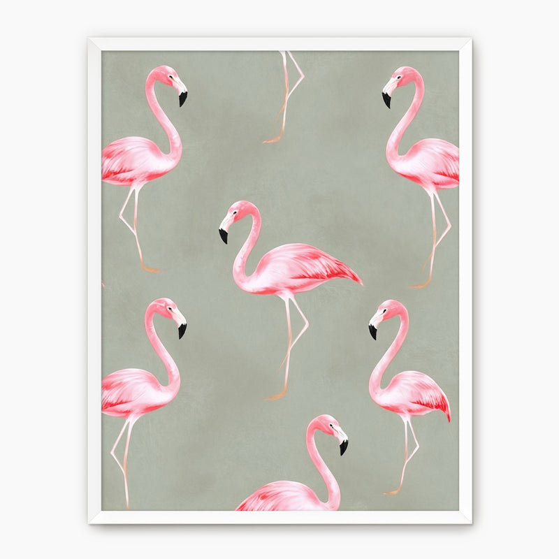Flamingo Sage Print - Sage and Rose Prints