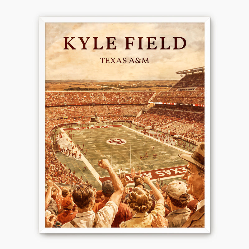 Kyle Field - Vintage Sports Poster