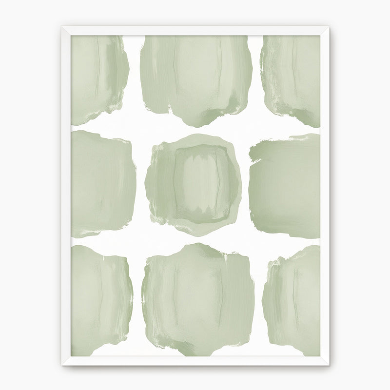 Misty Sage Pattern Print - Sage and Rose Prints