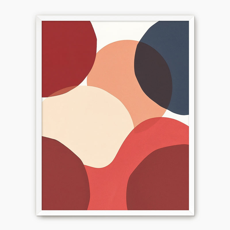 Deep Red Modern Print - Sage and Rose Prints