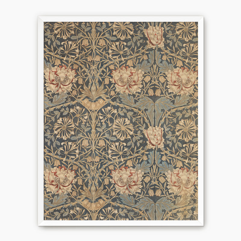 Elegant Floral Pattern Print - Sage and Rose Prints