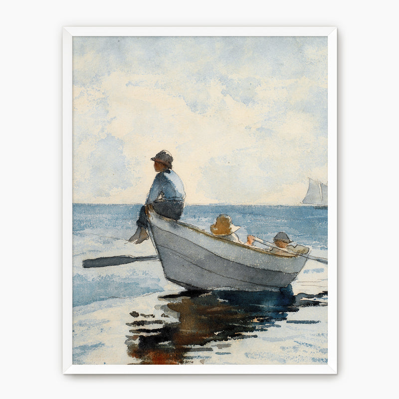 Meditative Ocean Scene No1 - Sage and Rose Prints