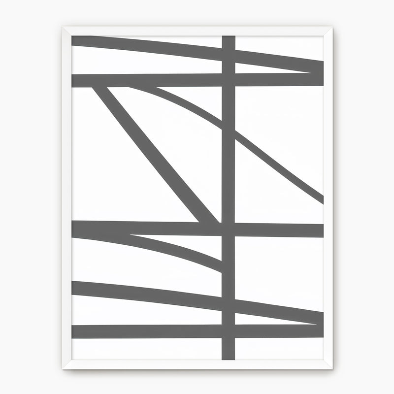 Minimalist Dove Grey Print - Sage and Rose Prints