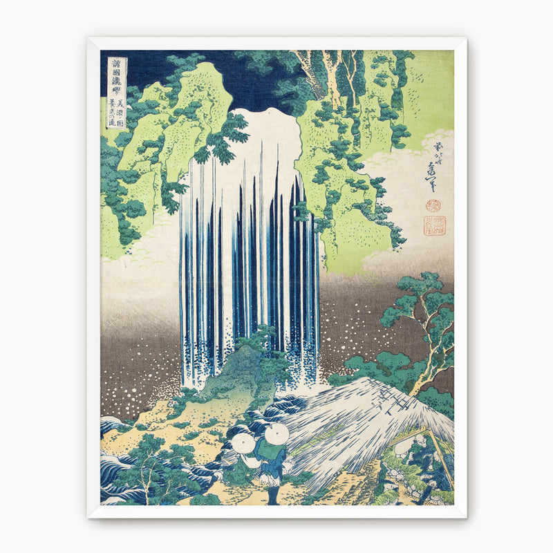 Wabi Sabi Waterfall in Royal Blue and Green - Sage and Rose Prints