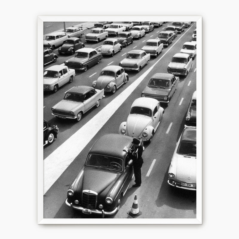 Classic Cars Black and White Photo No1 - Sage and Rose Prints