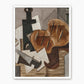Cubist Still Life - Sage and Rose Prints