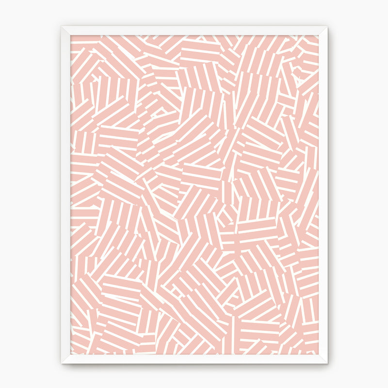 Maximalist Hash Pattern Print - Sage and Rose Prints