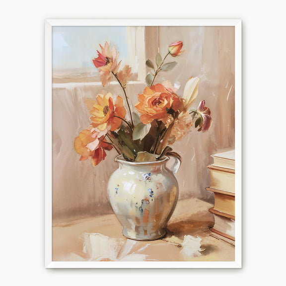 Rustic Fall Bouquet Painting - Sage and Rose Prints