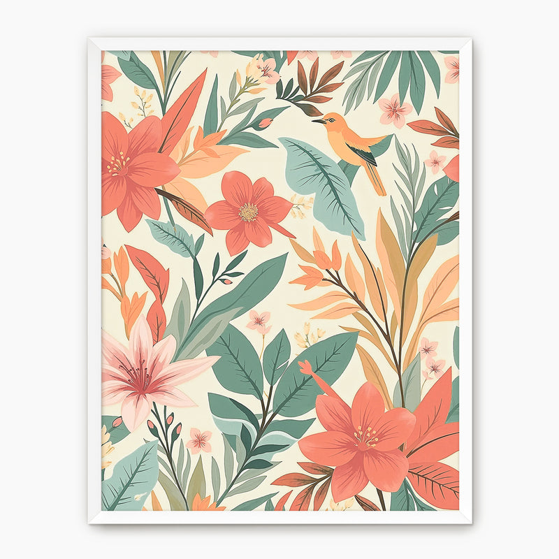 Bright Tropical Deco Prints - Sage and Rose Prints