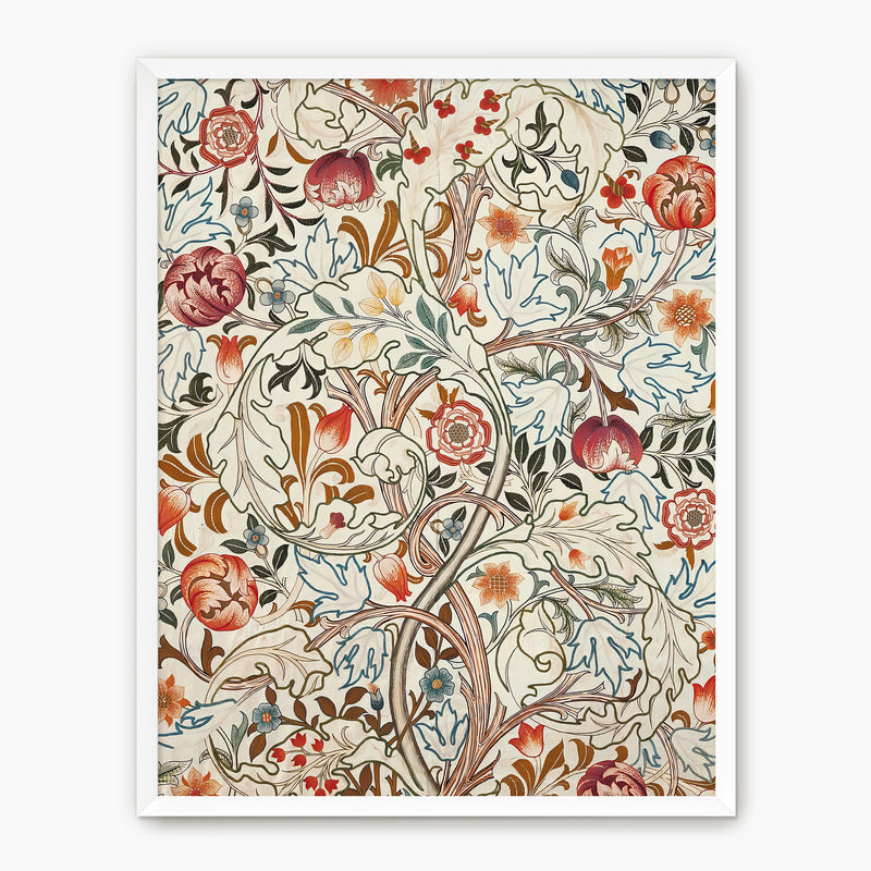 Burgundy and Sage Art Deco Print - Sage and Rose Prints