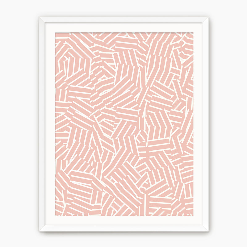 Maximalist Hash Pattern Print - Sage and Rose Prints