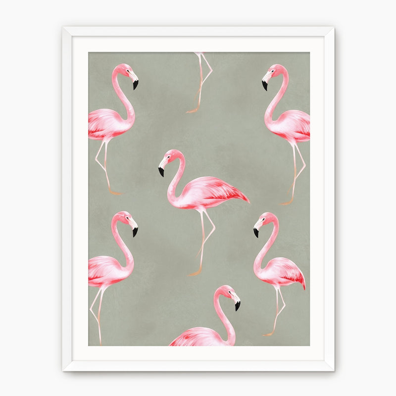 Flamingo Sage Print - Sage and Rose Prints
