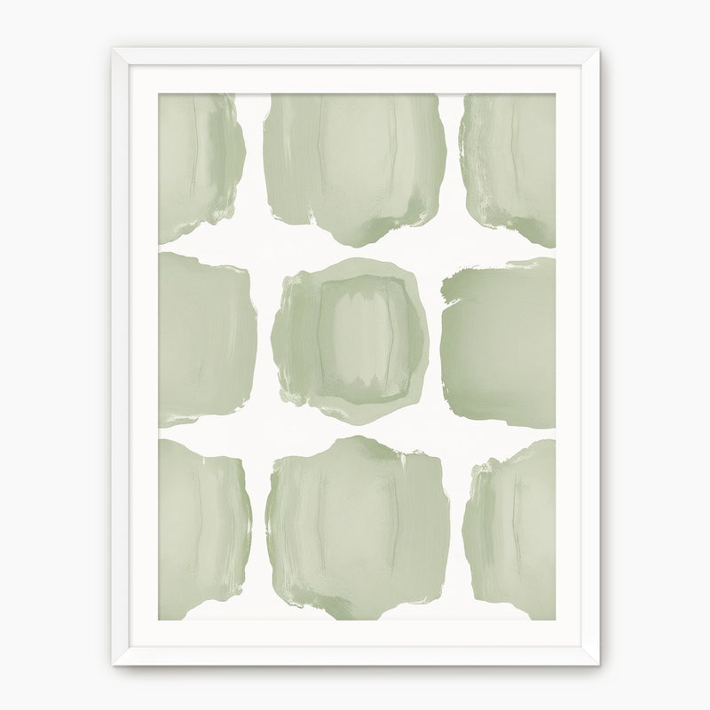 Misty Sage Pattern Print - Sage and Rose Prints