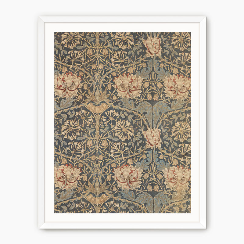 Elegant Floral Pattern Print - Sage and Rose Prints