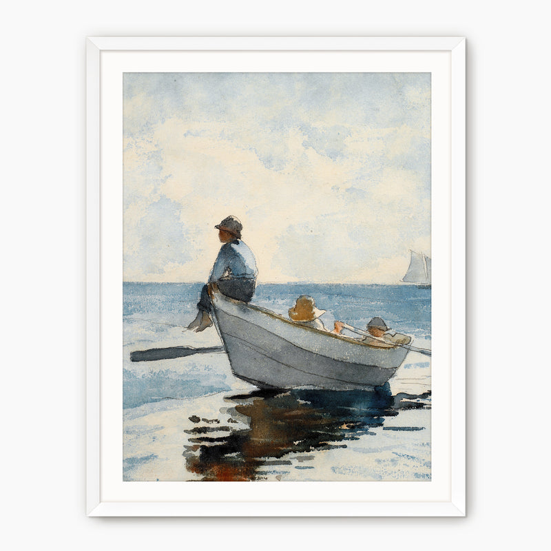 Meditative Ocean Scene No1 - Sage and Rose Prints