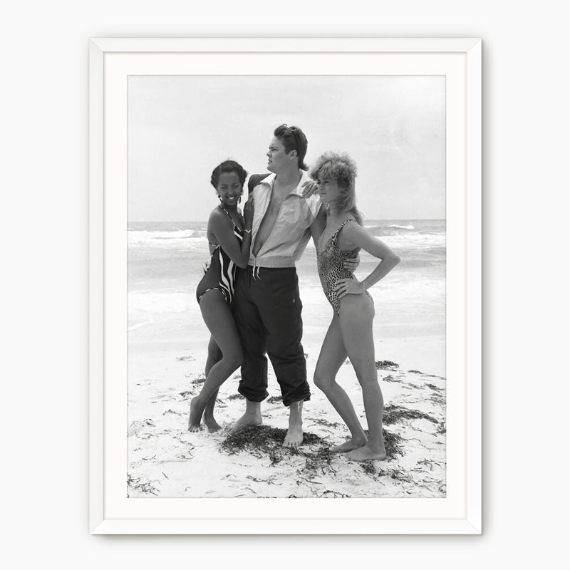 Monochrome Vintage Beach Photo - Sage and Rose Prints