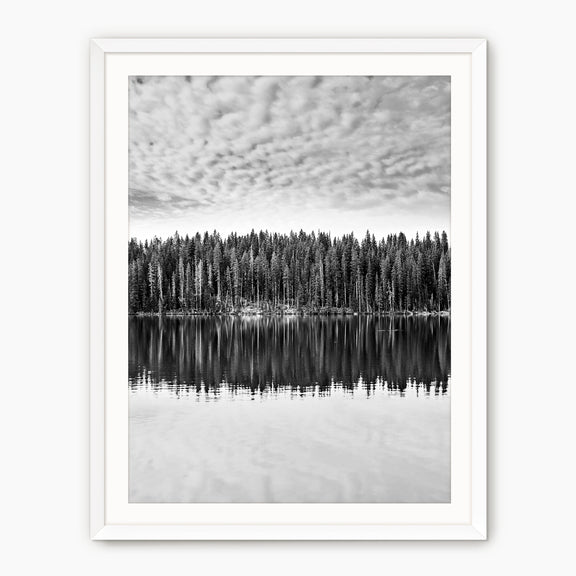 Black and White Reflections on Lake Photography - Sage and Rose Prints