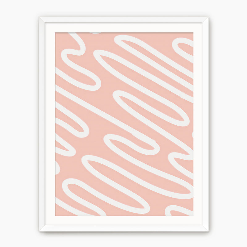 Pink Organic Line Art Print - Sage and Rose Prints