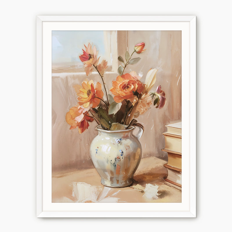 Rustic Fall Bouquet Painting - Sage and Rose Prints