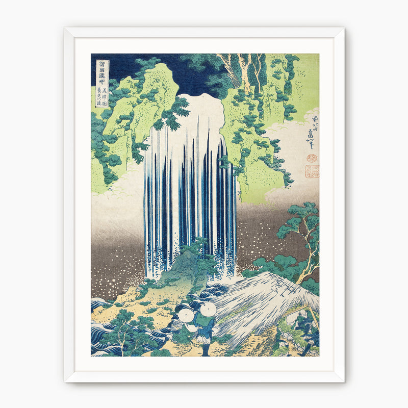 Wabi Sabi Waterfall in Royal Blue and Green - Sage and Rose Prints