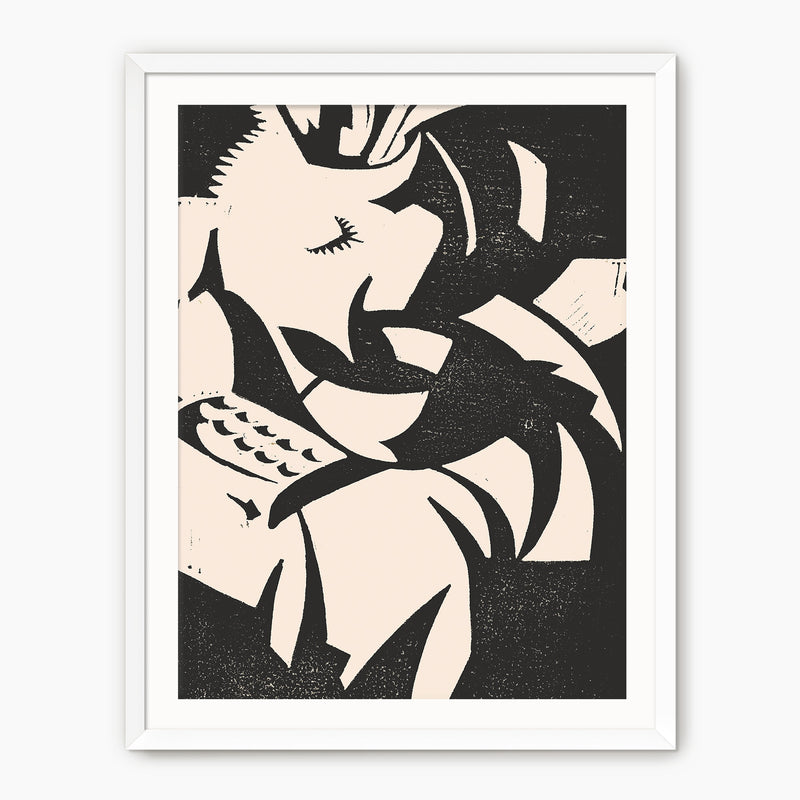 Black and White Geometric Print No2 - Sage and Rose Prints