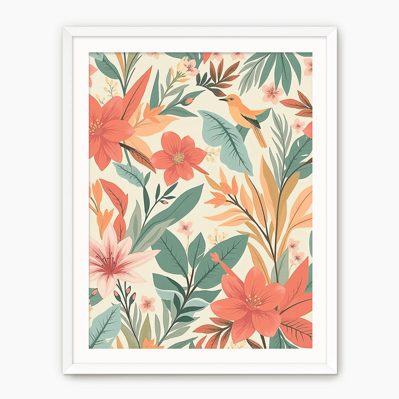 Bright Tropical Deco Prints - Sage and Rose Prints