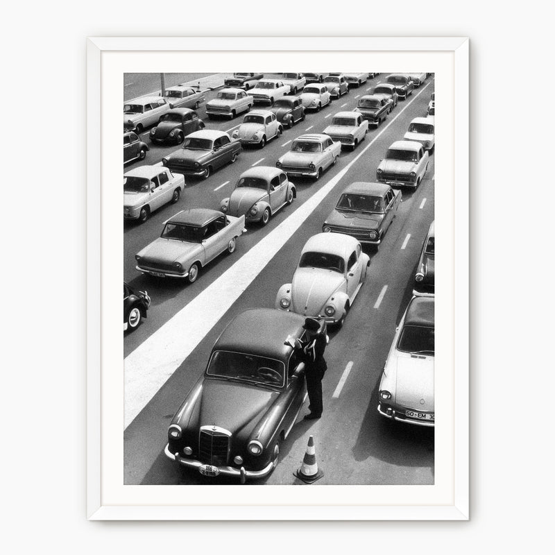 Classic Cars Black and White Photo No1 - Sage and Rose Prints