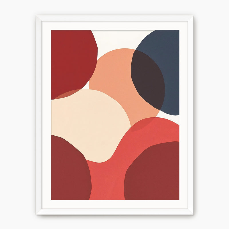 Deep Red Modern Print - Sage and Rose Prints