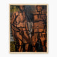 Dark Modern Abstract Portrait Print - Sage and Rose Prints