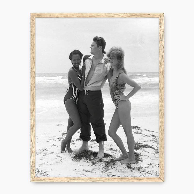 Monochrome Vintage Beach Photo - Sage and Rose Prints