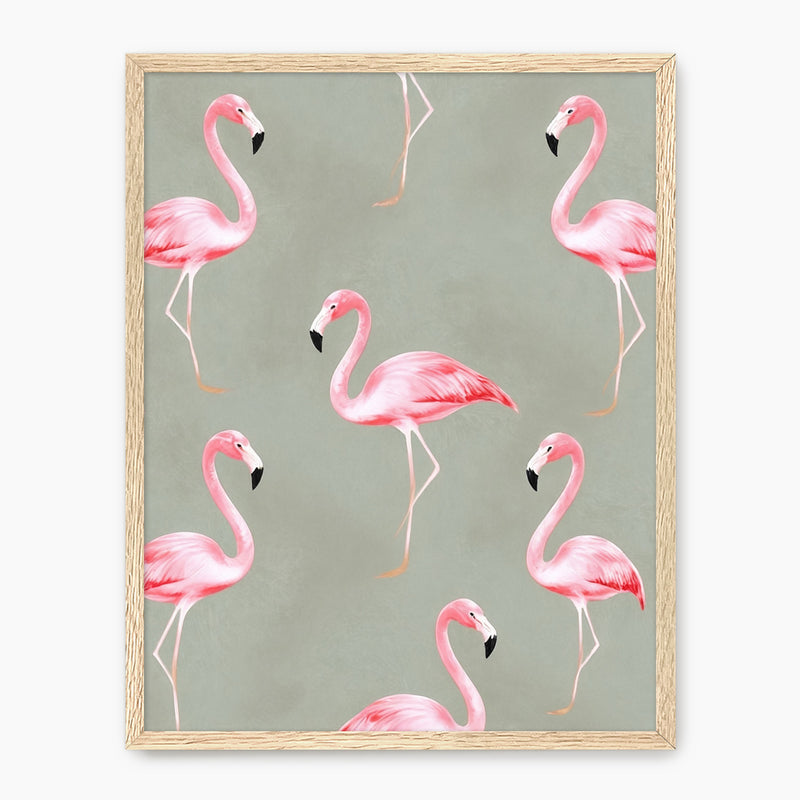 Flamingo Sage Print - Sage and Rose Prints