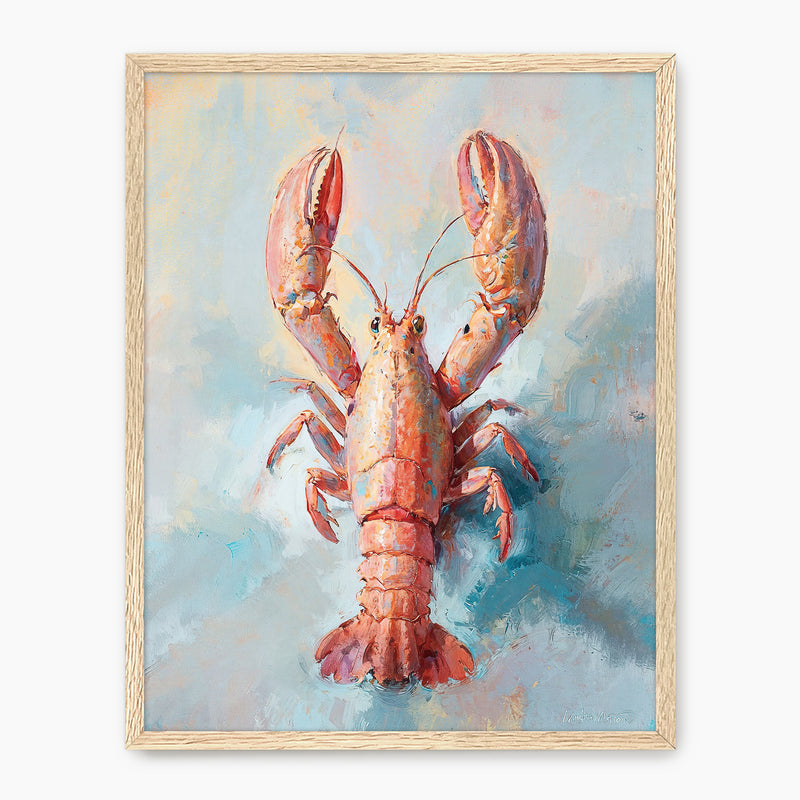 Lobster Oil Painting Print - Sage and Rose Prints