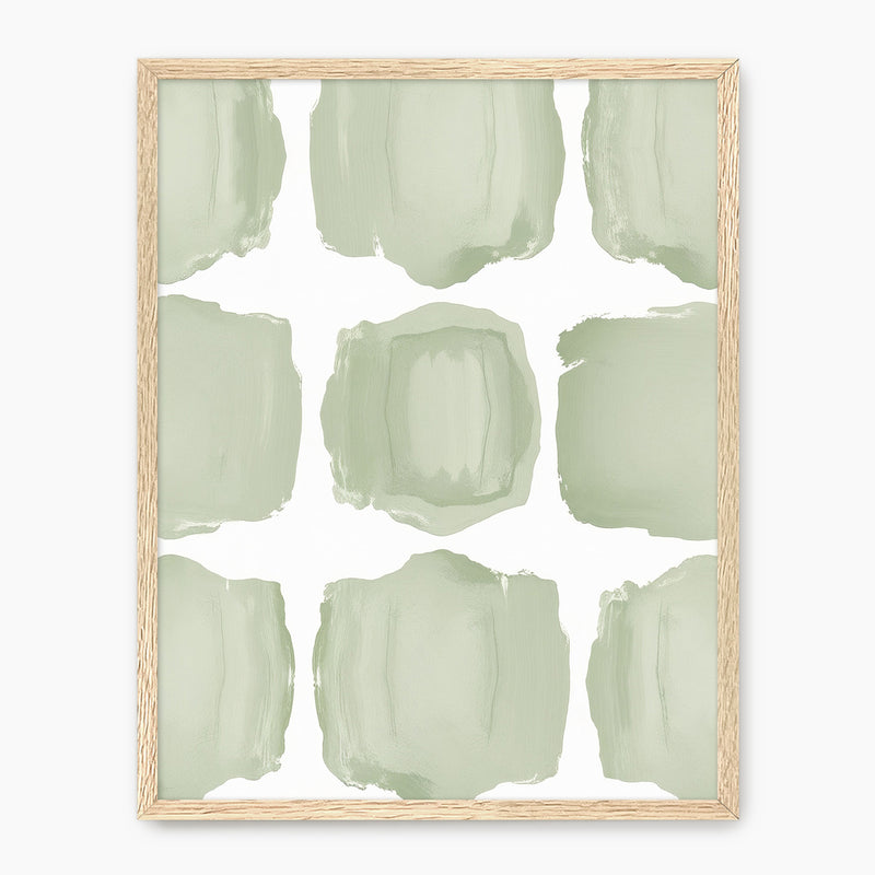 Misty Sage Pattern Print - Sage and Rose Prints