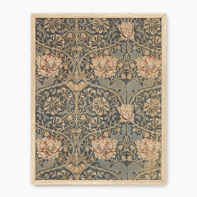 Elegant Floral Pattern Print - Sage and Rose Prints