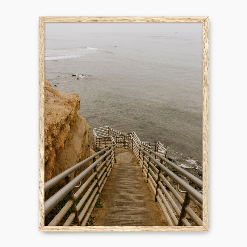 Staircase to Sea - Sage and Rose Prints