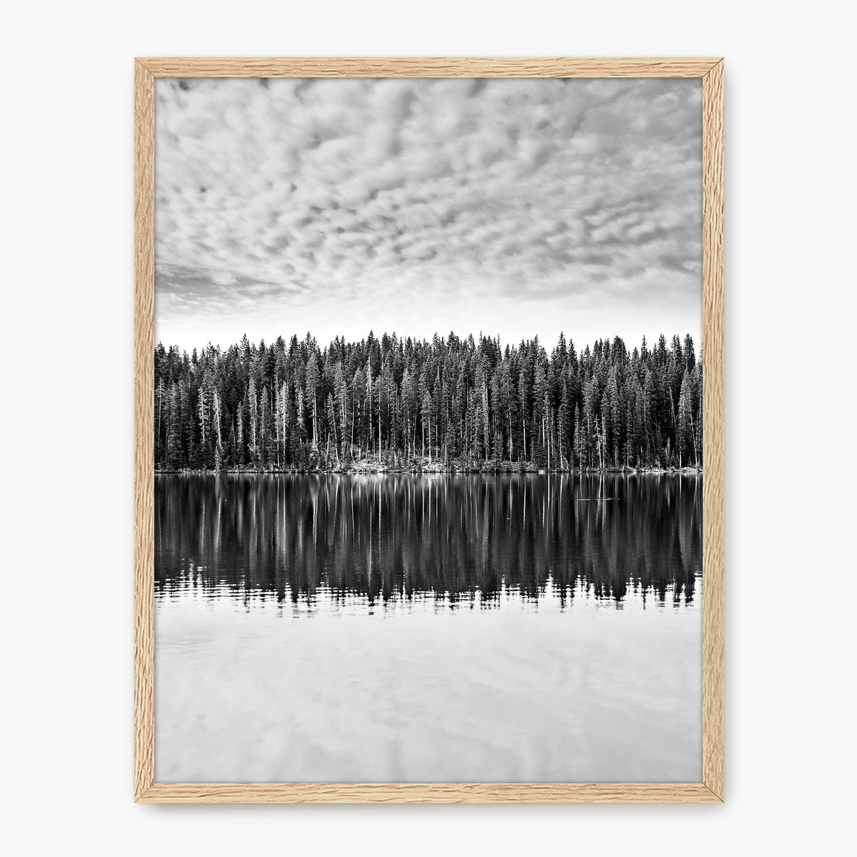 Black and White Reflections on Lake Photography - Sage and Rose Prints