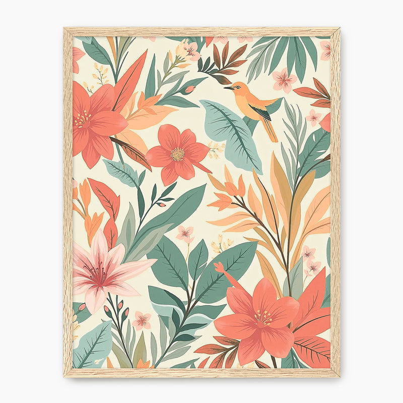 Bright Tropical Deco Prints - Sage and Rose Prints
