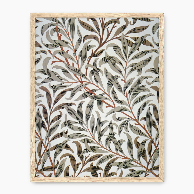 Olive Leaves Pattern Print - Sage and Rose Prints