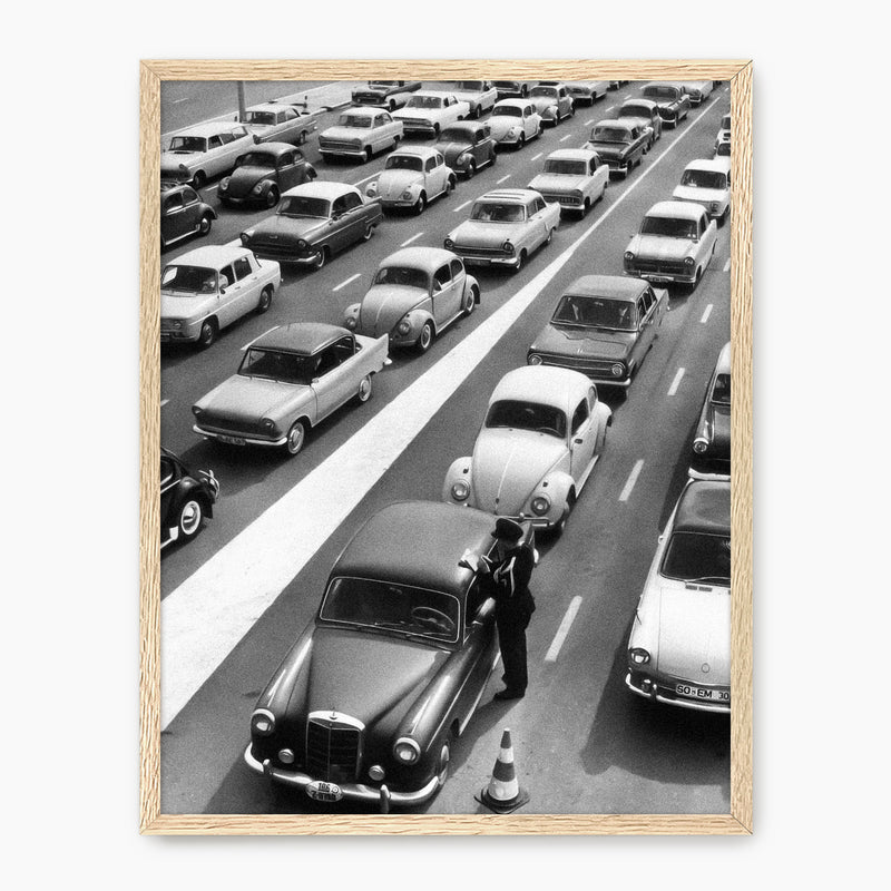 Classic Cars Black and White Photo No1 - Sage and Rose Prints